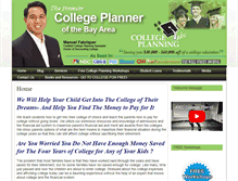Tablet Screenshot of collegeplanningabc.com